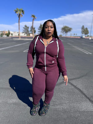 Goal Girl Sweatsuit (Plum)