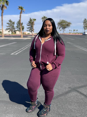 Goal Girl Sweatsuit (Plum)